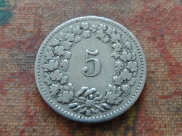 Tutti le monete: 5 Rp. 1899  (A) – Usato da Romanel-sur-Lausanne venduto da Swift13 1