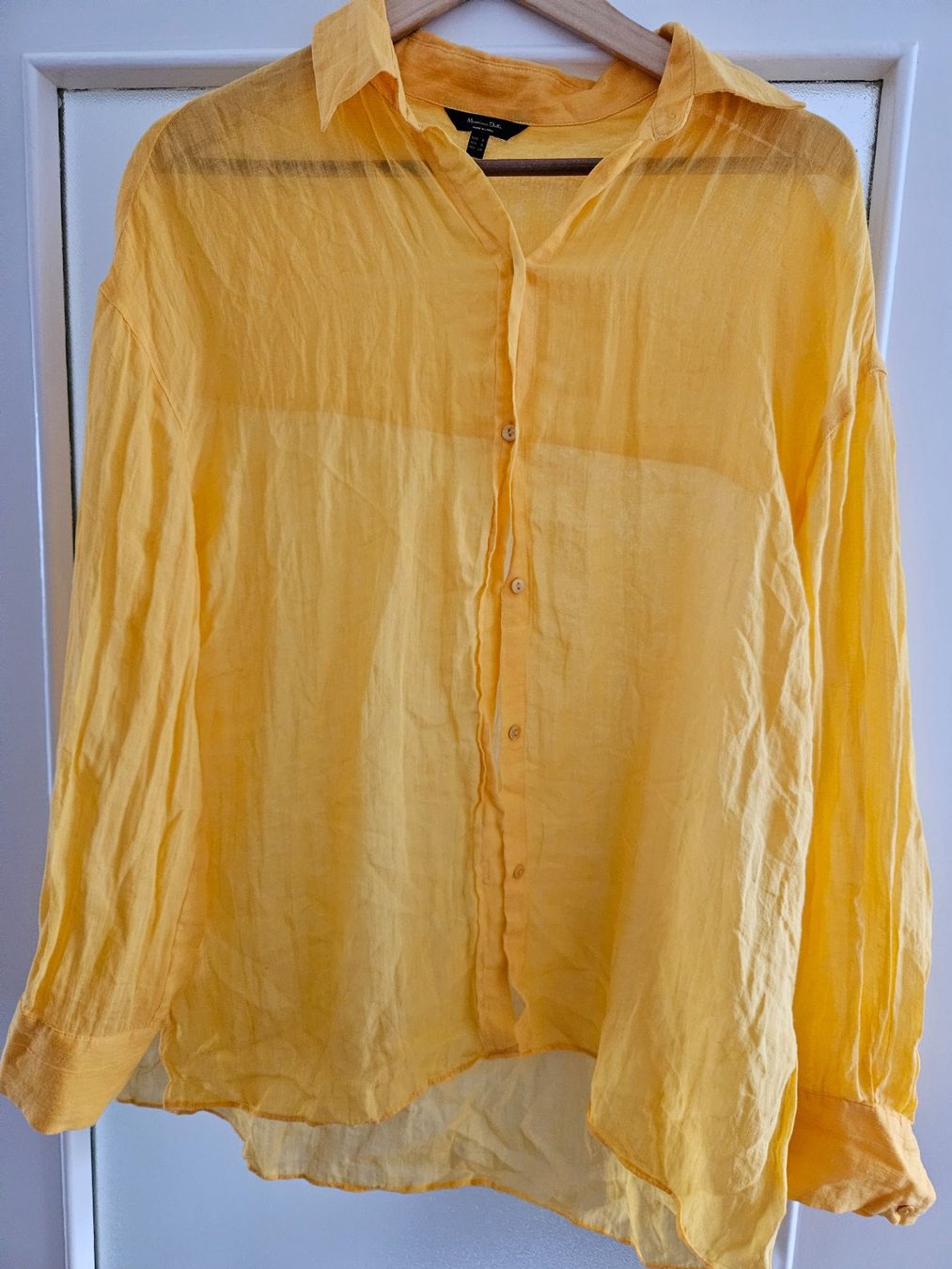 Massimo Dutti Camicette: Massimo Dutti linen oversized shirt – Nuovo (secondo la descrizione) da Genève venduto da ele_b7wq 1