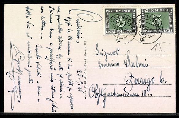 Cartoline postali: AK Acquarossa / Tessin, Bad-Hotel, Terme – Usato da Berlin venduto da bartko-reher 1
