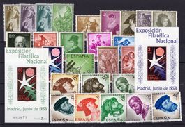 R5068  /  ESPAGNE 1957-1958 années complètes neuves XX