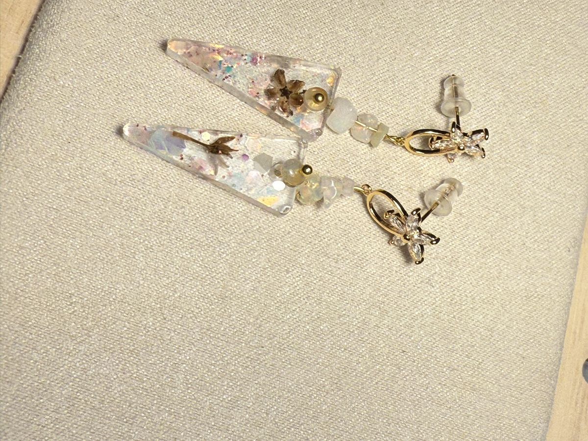 Orecchini pendenti & Orecchini a lobo: Opal, Blümchen Blühten Ohrringe Unikat - NEU – Nuovo e nell'imballaggio originale da Basel venduto da Chili007 6