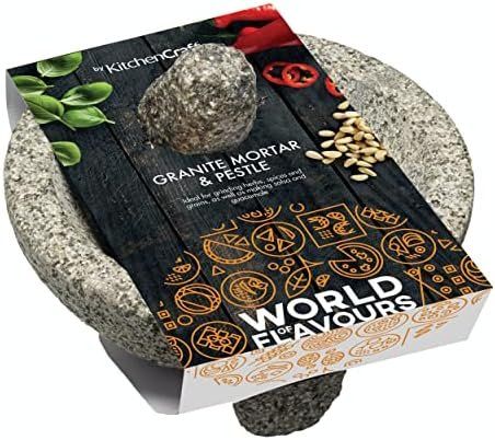 Sonstiges für das Kochen & Backen: Molcajete XXL Mörser Granit 20cm – Neu und originalverpackt aus Hundwil von Equiply 3