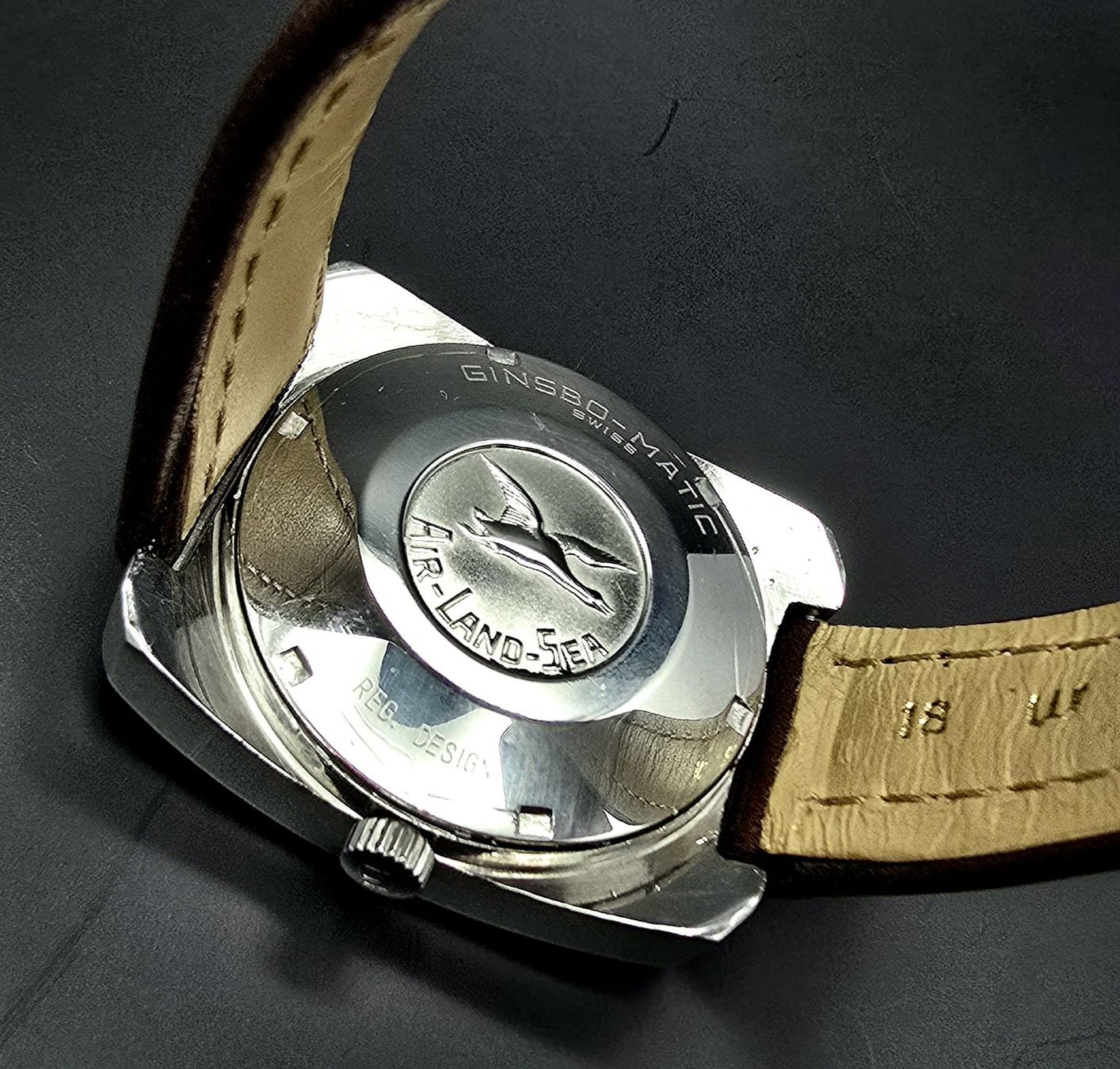 Ginsbo Watch Co Orologi: GINSBO MATIC ALS Automatic Movement Day, Date, Stahl – Usato da Neftenbach venduto da Taschen-Uhren 2