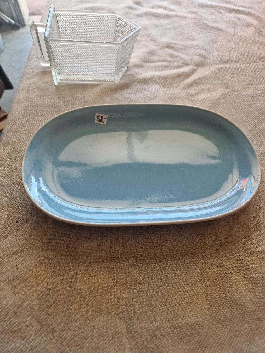 Rössler Piatti di portata: Rössler Servierplatte, hellblau, 36 cm, Top Zustand! – Usato da Mörigen venduto da Clio111 1