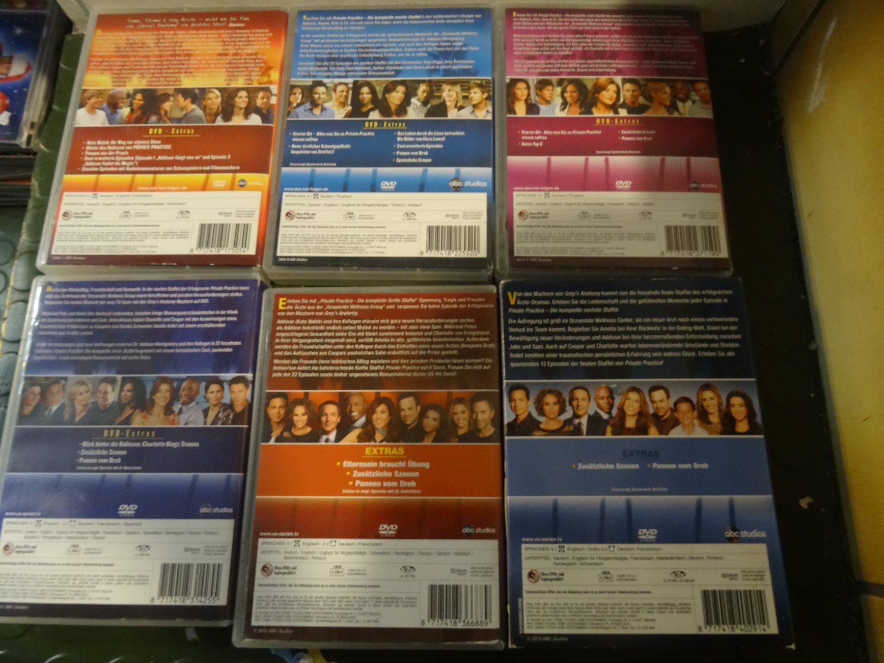 Tutti i DVDs: DVD Serie Private Practice Staffel 1-6 – Usato da Olten venduto da Disc-Verkauf 1