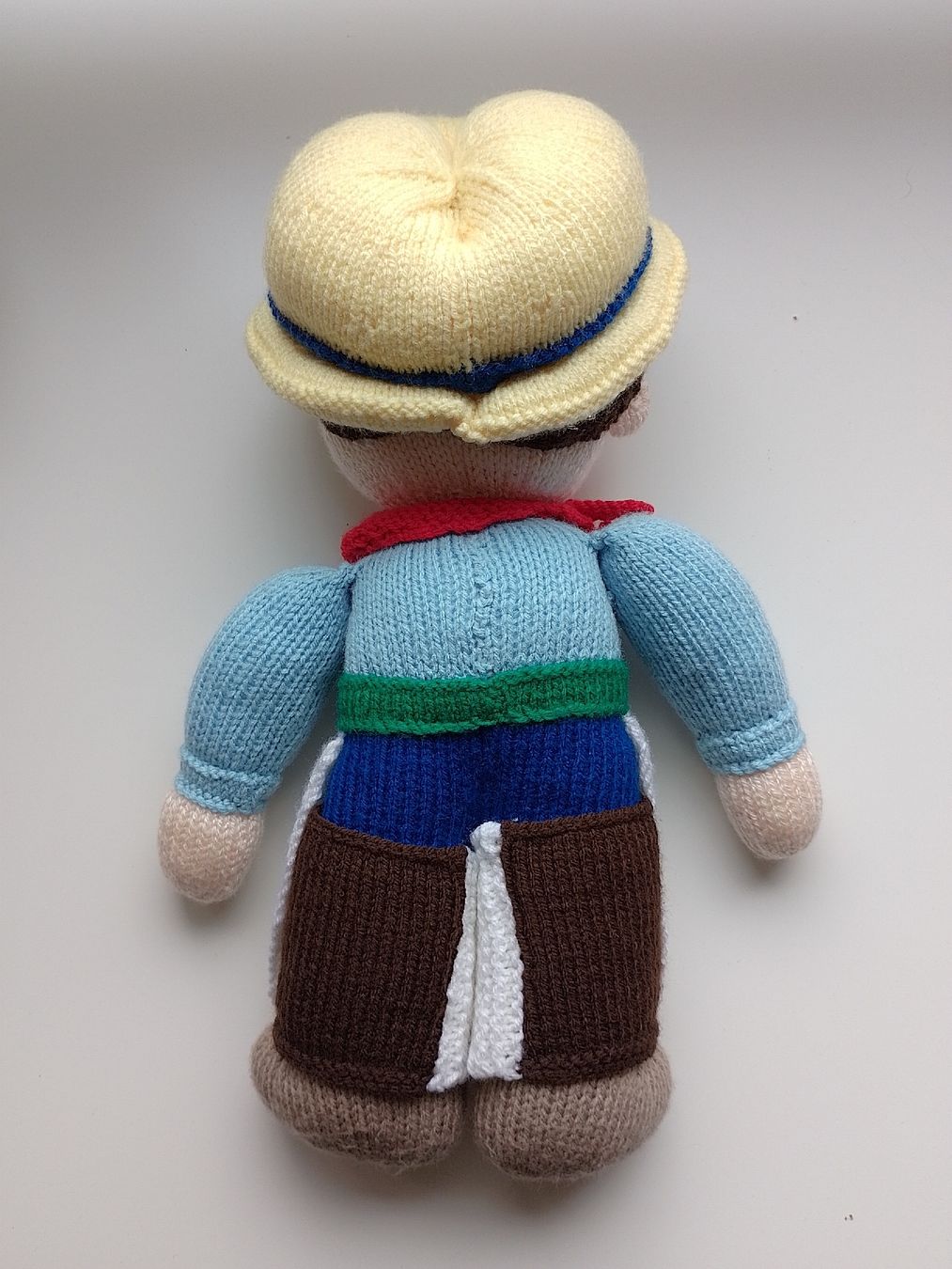 Puppen: Handgestrickte Puppe - Cowboy - Ca. 40cm - Neu! – Neu (gemäss Beschreibung) aus Brunnadern von -Amarilis- 1
