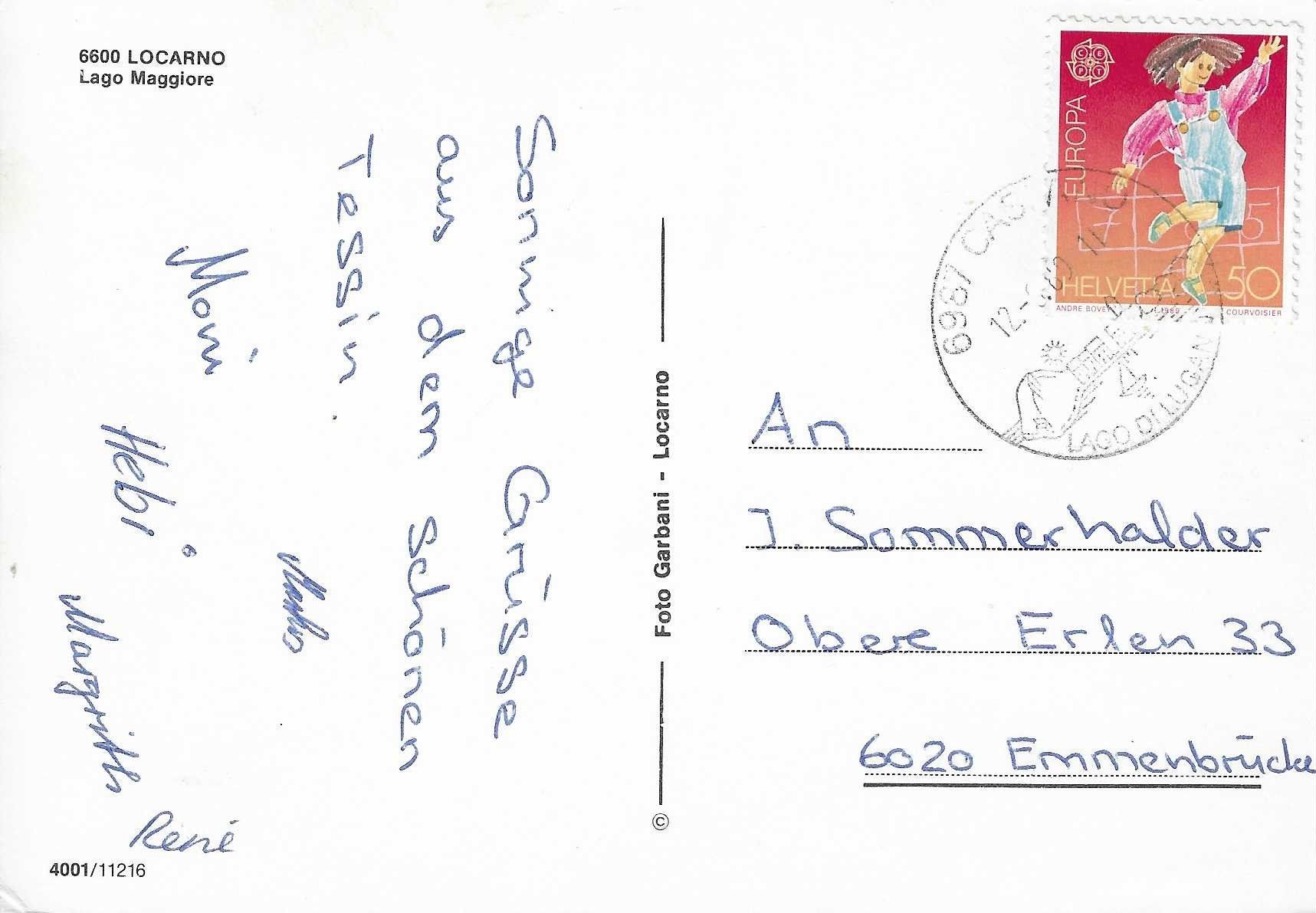 Cartoline postali: Locarno TI – Usato da Rothrist venduto da Stranglehold 1