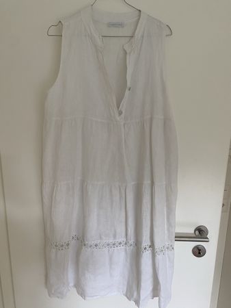 Weisses Leinenkleid 42/44 L