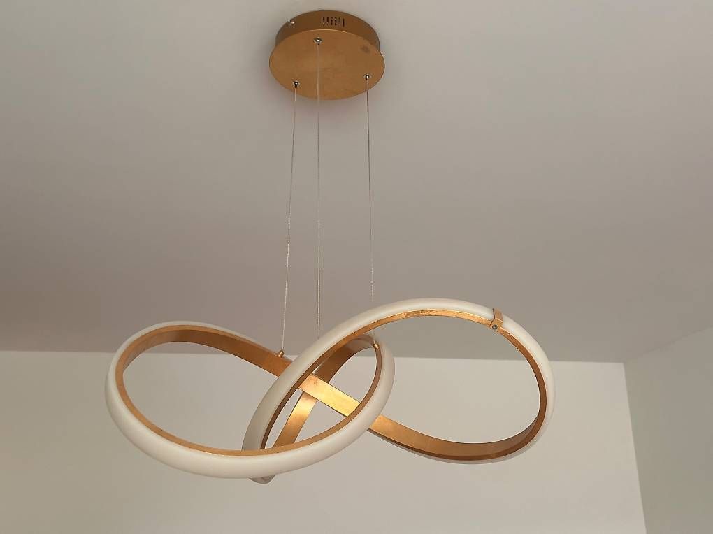 Lustres & lampes de plafonds: Deckenlampe Gold/weiss LED – D'occasion à Oberdiessbach par Oberd 1