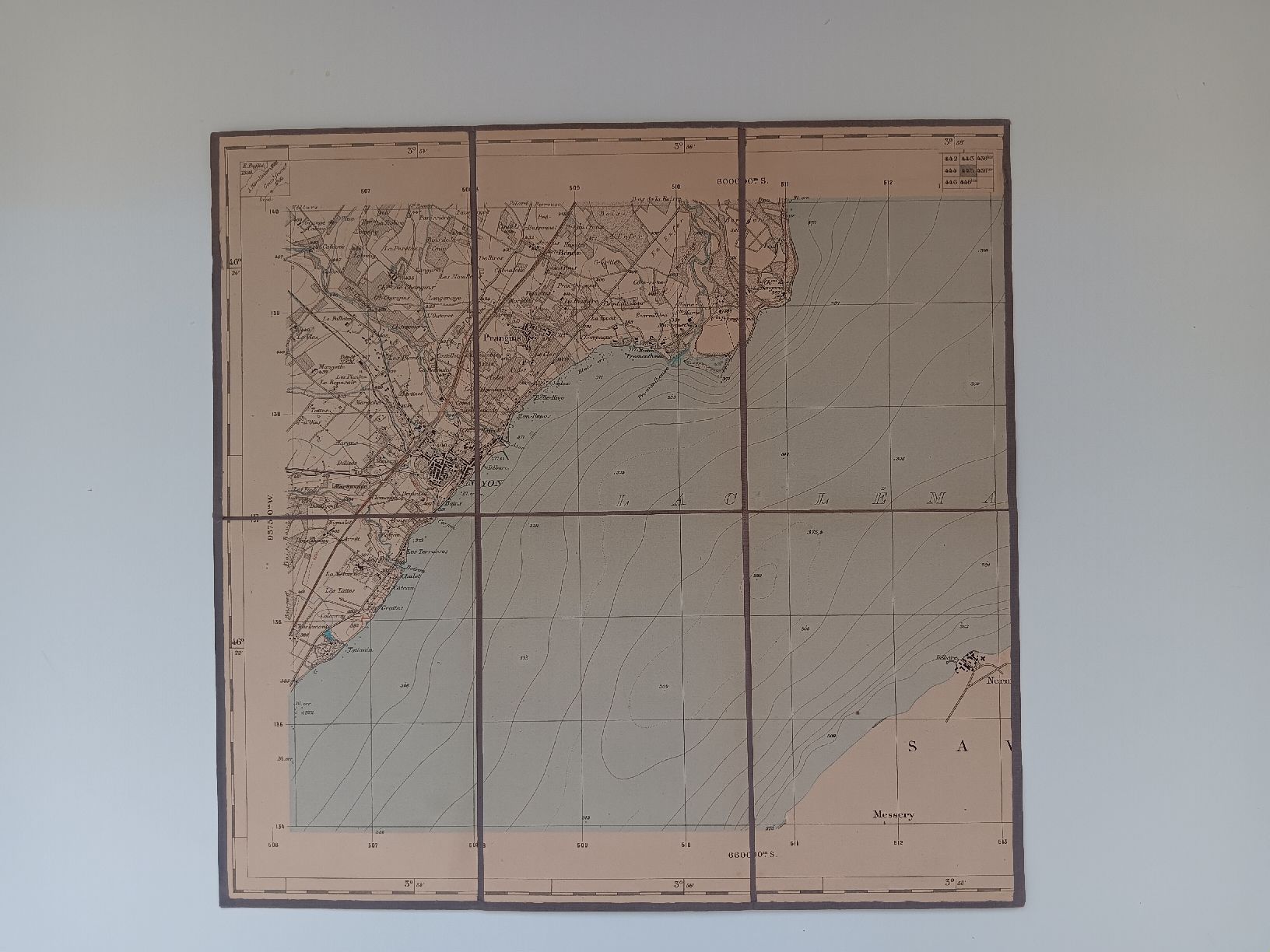 Cartine & Atlanti: Topographic Map Set Federal Bureau 1895 Revised  – Usato da Versoix venduto da lpid69 2