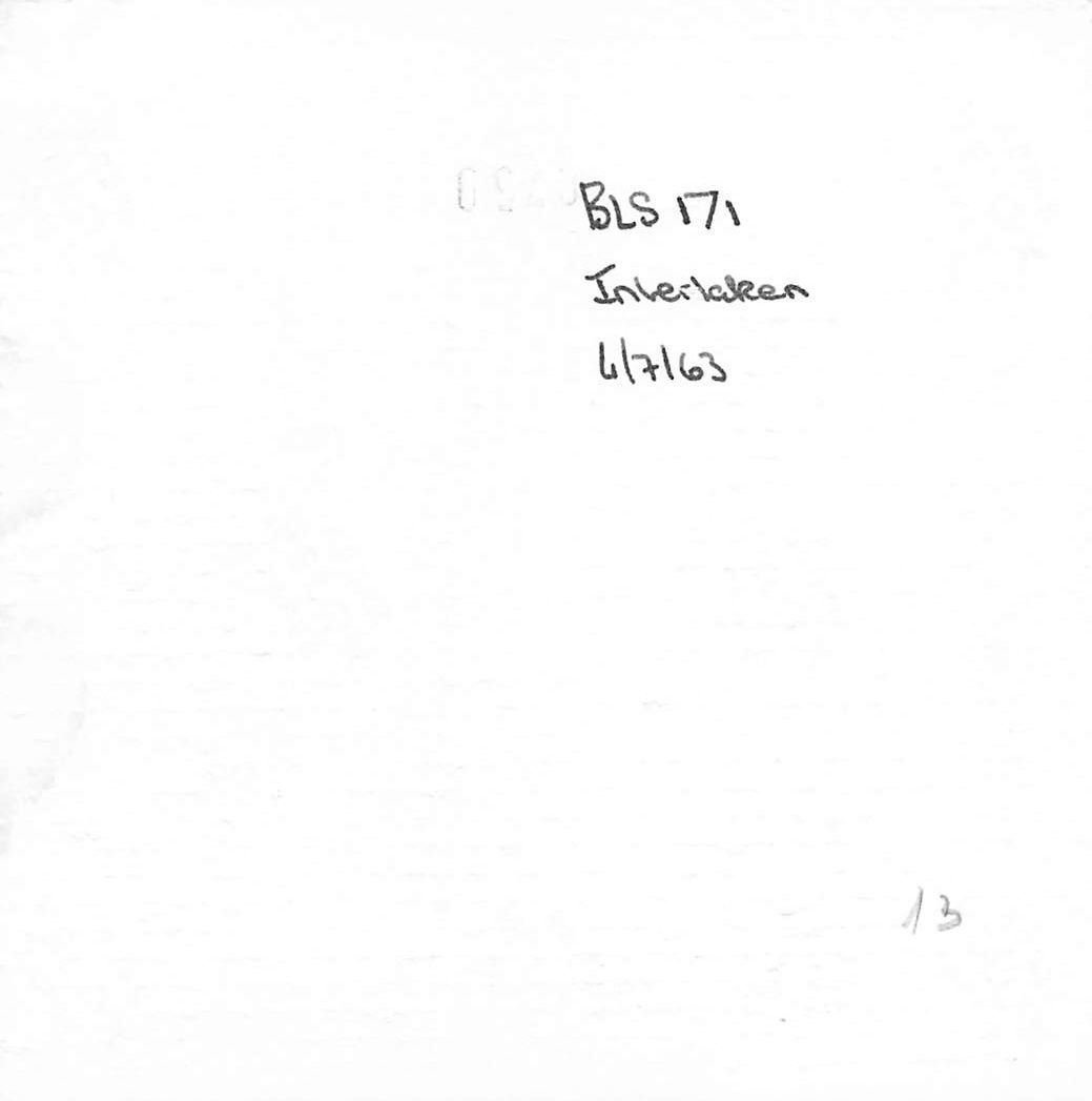 Cartoline postali: Interlaken BE Lokomotive BLS 171 – Usato da Biasca venduto da Blenio71 1
