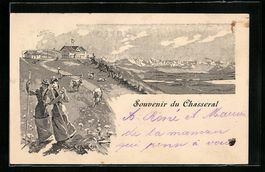 Litho Nods, Berggasthaus auf dem Chasser