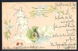 Litho Schaffhausen, Uferpartie mit Tell-