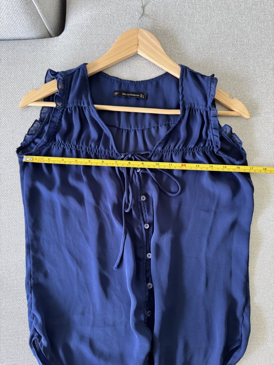 Zara Top: Blaue Bluse von Zara, S – Usato da Granges VS venduto da rvn 3
