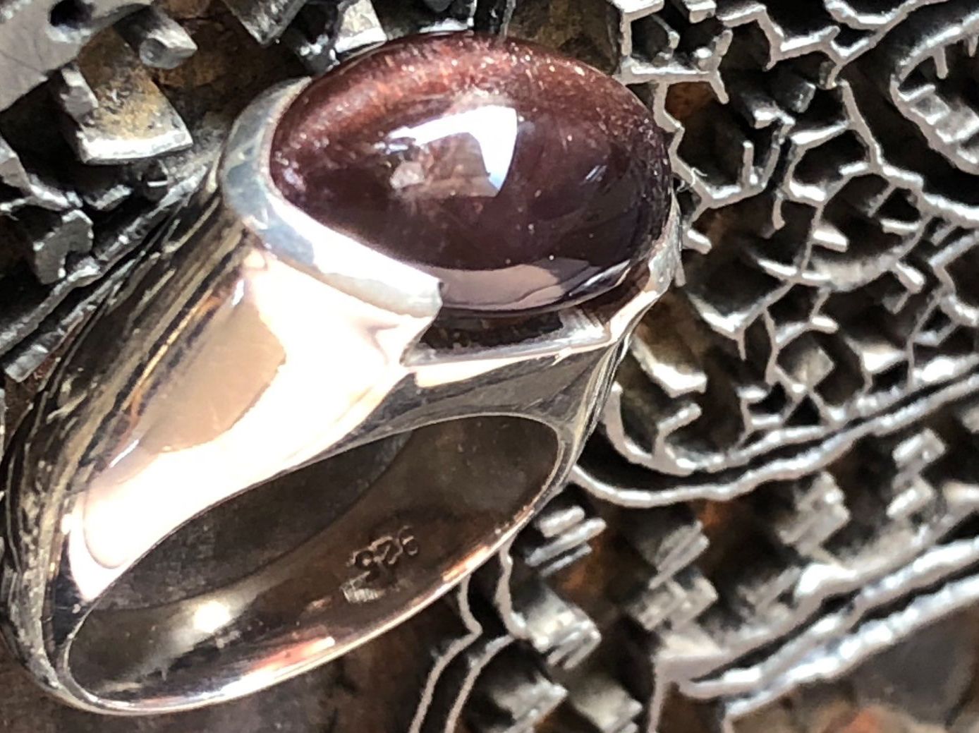 Ringe: IOLITH - SONNENSTEIN  Katzenauge Silber Ring !!! Grösse: 56 – Neu (gemäss Beschreibung) aus Seftigen von tigers12 3