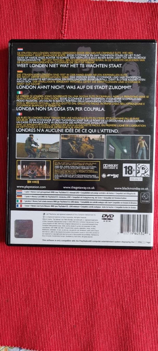 Giochi: The Getaway: Black Monday - PS2 Game Excellent Condition! – Nuovo (secondo la descrizione) da Allschwil venduto da NDSS9483 2