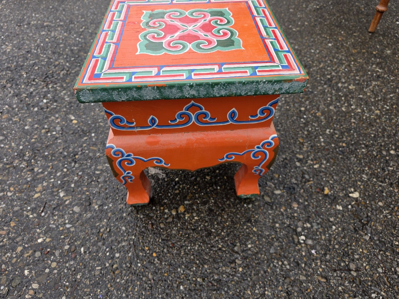 Tavoli: Handbemalter Mini-Tisch / Hocker - Vintage Dekorativ. – Usato da Mettlen venduto da elios0888 3