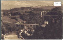 Die Sitterbrücken bei St. Gallen und der Säntis
