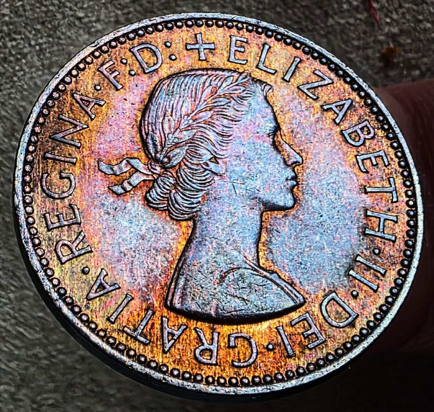 Tutti le monete: GROSSBRITANNIEN HALF PENNY 1955 – Usato da Winterthur venduto da Creso70 1