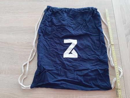 Stoff - Rucksack, ca. 35 cm x 44 cm, mit Tragriemen