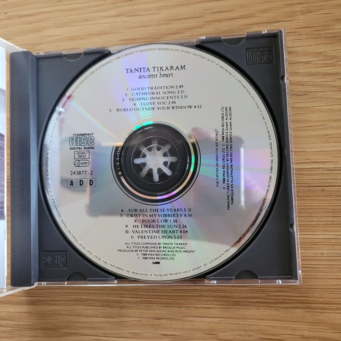 CDs: CD Tanita Tikaram Ancient Heart – Gebraucht aus Biel/Bienne von Destockweb 1