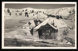 AK Seetalhütte mit Panorama im Schnee