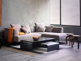 Design Couchtisch Solitaire Basso metall schwarz