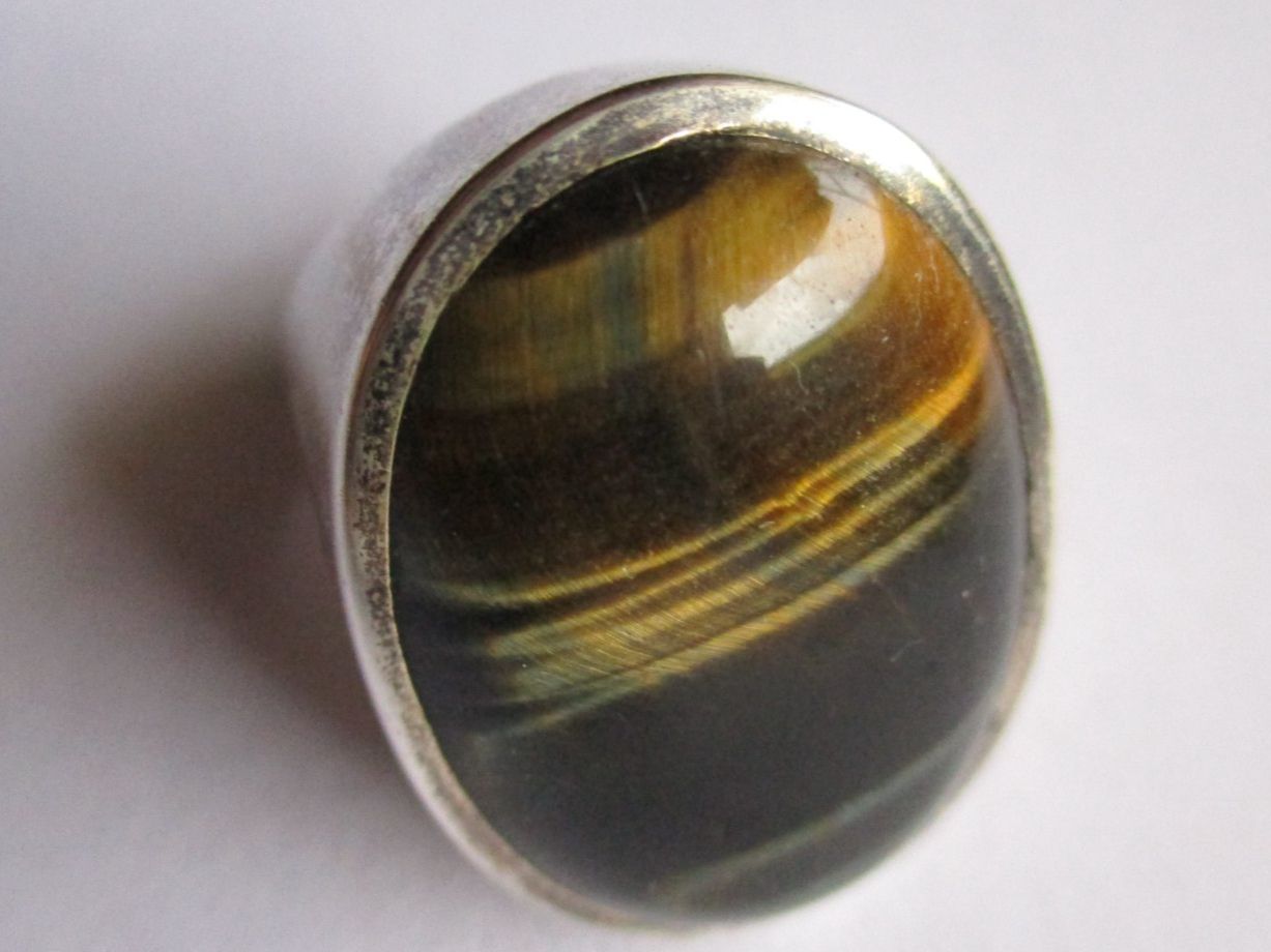 Ringe: Bague œil de tigre argent 925 Denmark – Gebraucht aus La Sarraz von vic_v6kz 1
