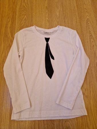 Langarmshirt mit aufgedruckter Krawatte 122 / 128 (1)