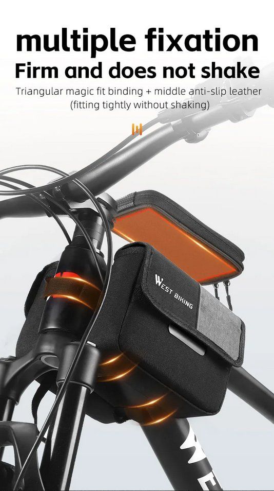 Borse: Fahrrad Rahmentasche mit Handyhalter & Touchscreen VTT – Nuovo e nell'imballaggio originale da Genève venduto da Anna-38 1
