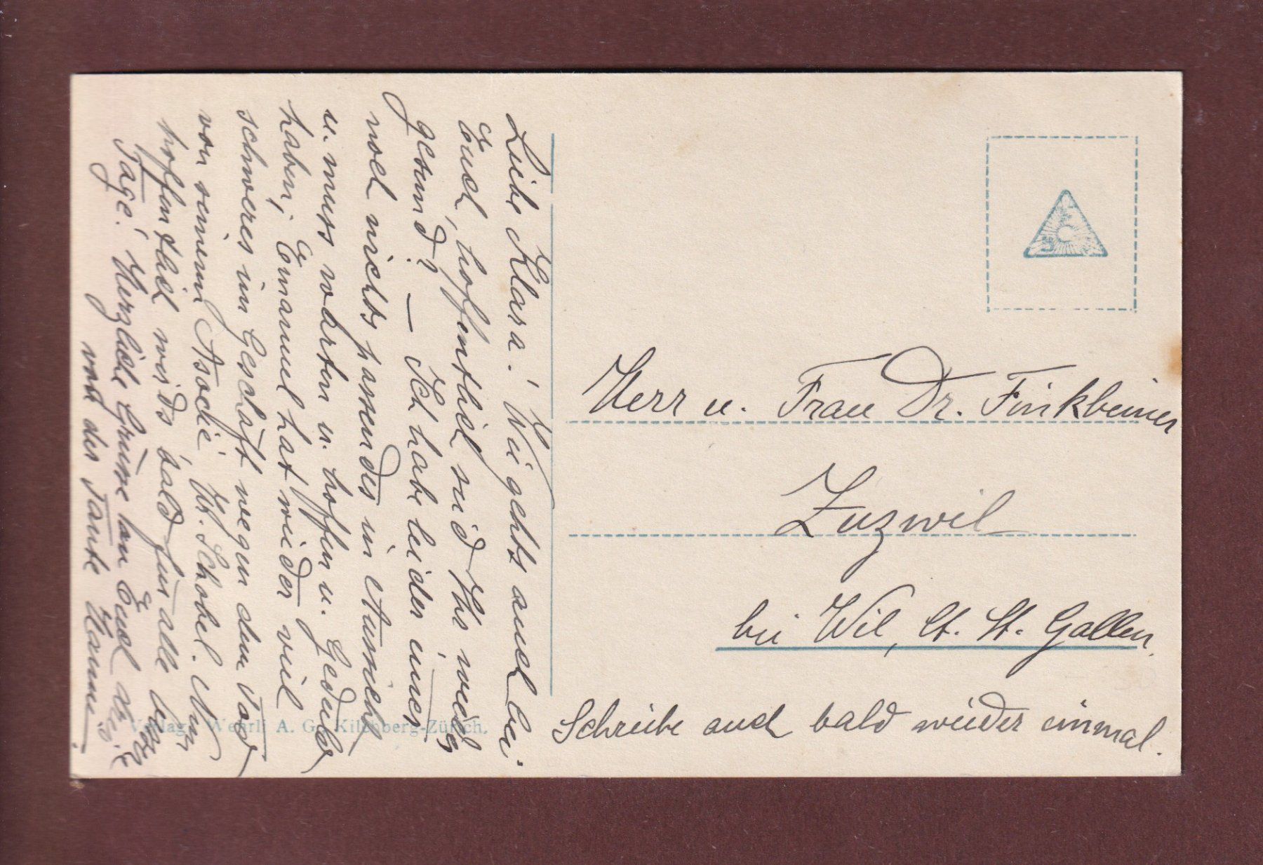 Cartoline postali: ZÜRICH - Tonhalle – Usato da Pully venduto da nicecards 1