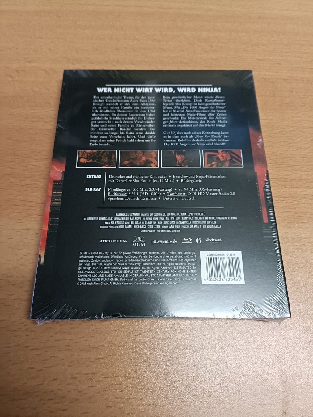 Tutti i DVDs: Die 1000 Augen der Ninja (1985) – Nuovo e nell'imballaggio originale da Köniz venduto da Movieportal007 1
