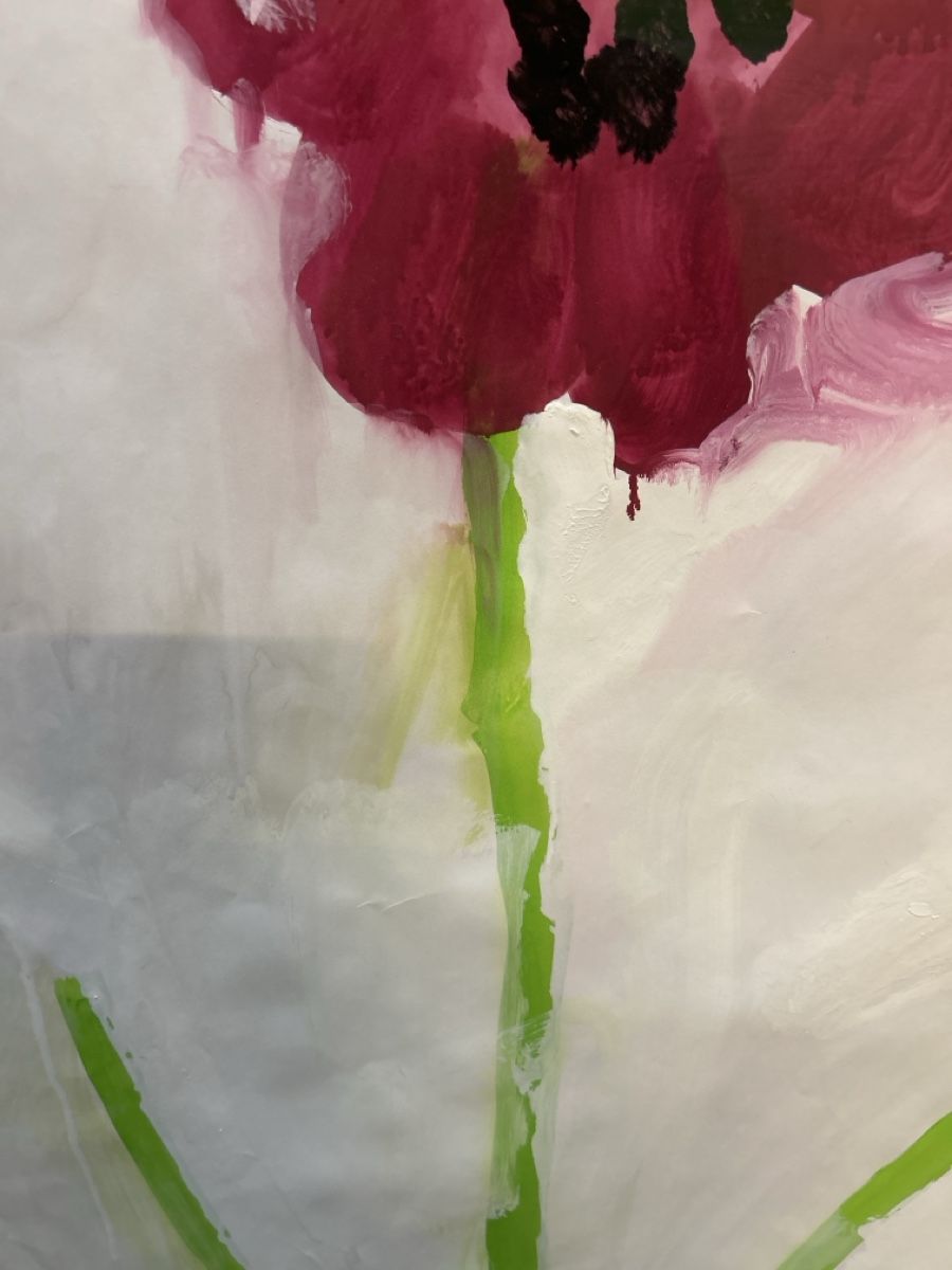 Gemälde: Blume, Art brut – Gebraucht aus Zürich von BashasBrockenhaus 1