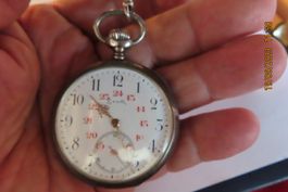 Zenith Silbertaschenuhr, läuft, exc.Zustand, v.1909, Ø 49mm