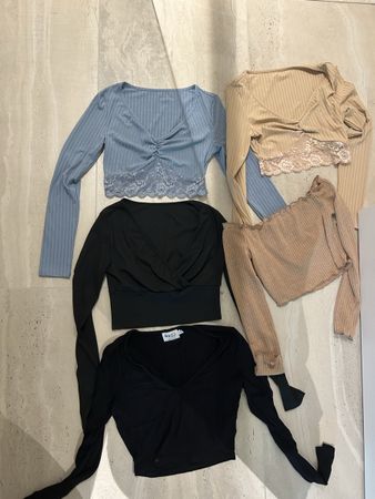 Damen cropped Pullover 5er Set Langarm Grösse XS 🖤neuwertig