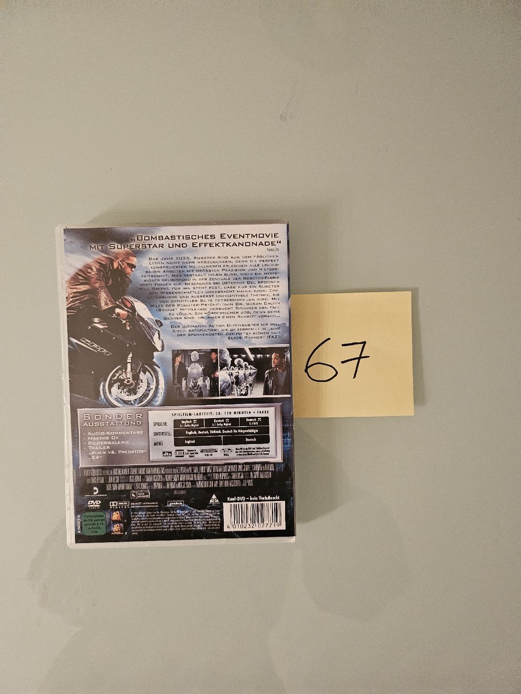Tutti i DVDs: DVD  I Robot (nr.67) – Usato da Bettlach venduto da tiz_vdb2 1