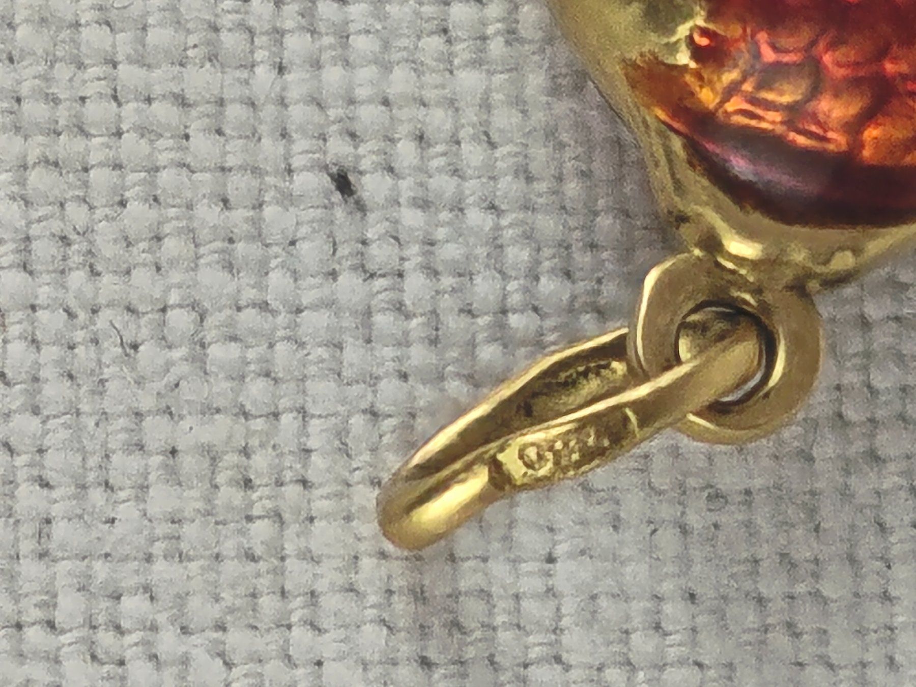 Anhänger: Fisch Anhänger 750 Gold mit roter Emaille – Gebraucht aus Reinach BL von bk_brockireinach 4