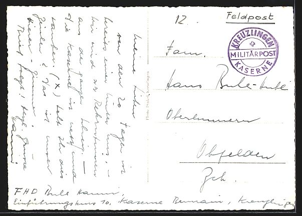 Cartoline postali: AK Kreuzlingen, Kaserne Bernrain – Usato da Berlin venduto da bartko-reher 1