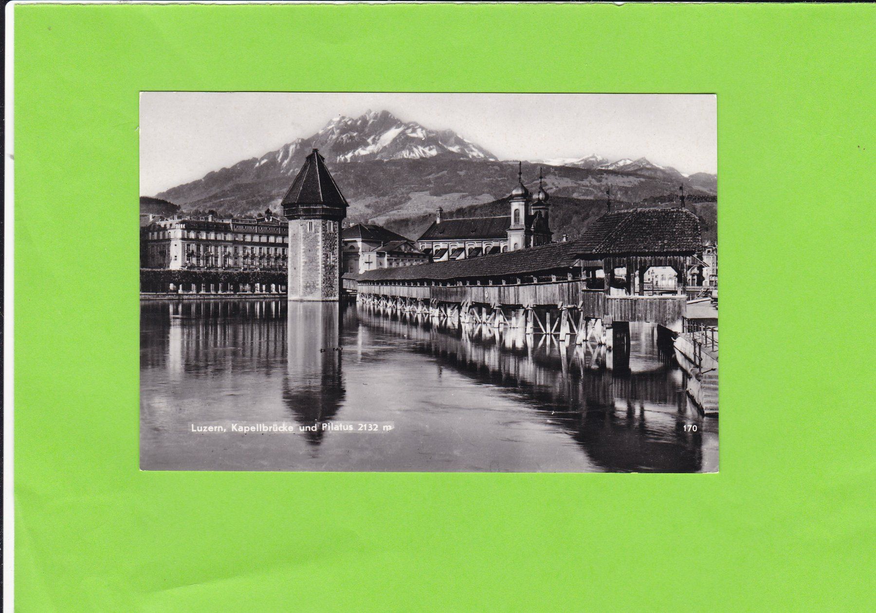 Ansichtskarten: Luzern-Kapellbrücke-Wasserturm – Gebraucht aus St. Peterzell von neckertal