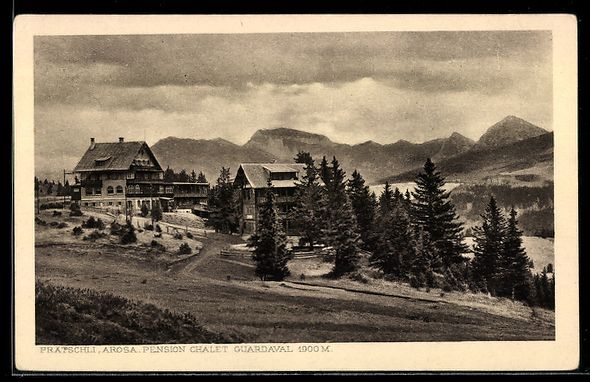 Ansichtskarten: AK Arosa, Pension Chalet Guardaval – Gebraucht aus Berlin von bartko-reher