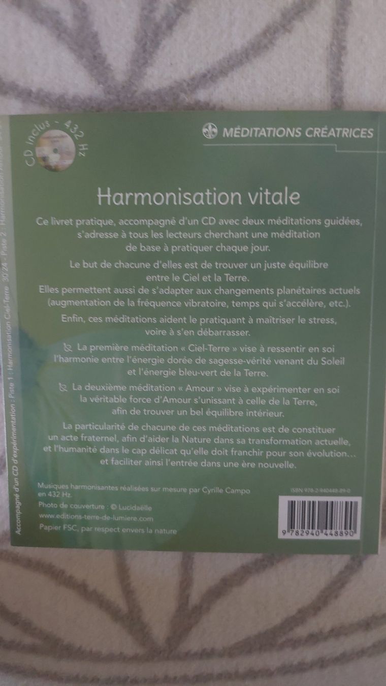 Libri: Harmonisation vitale - méditation – Usato da Bassins venduto da Dyva80 1