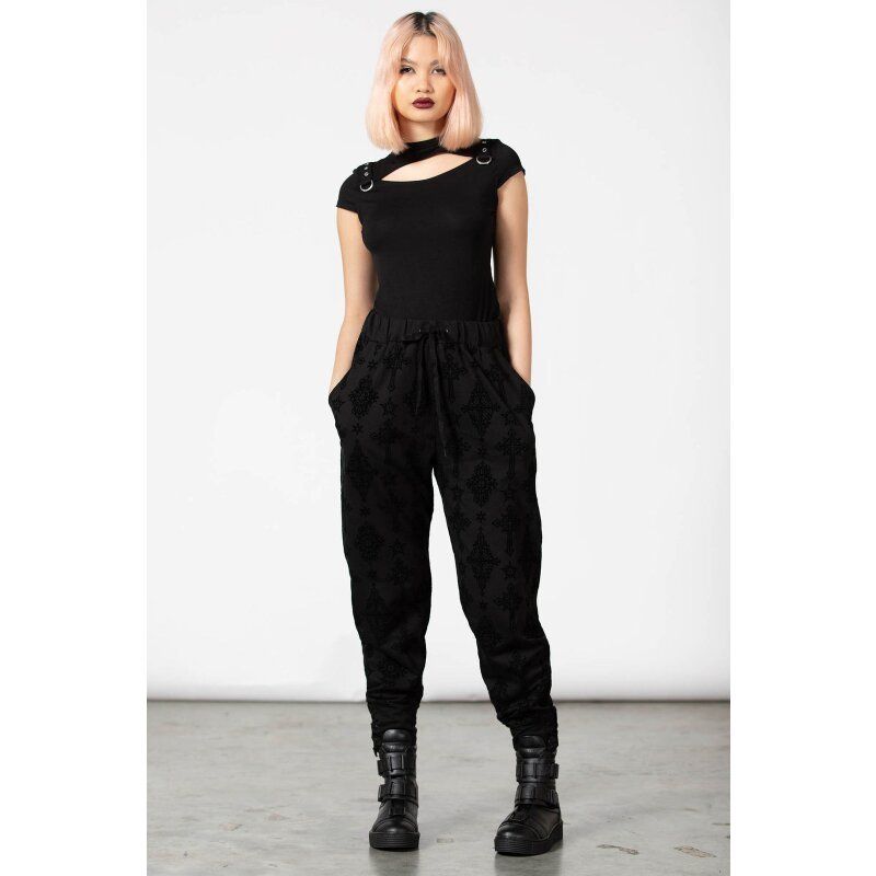Killstar Pantaloni: KILLSTAR - Night Thirst Joggers XXL – Usato da Monthey venduto da Black-Cockatoo