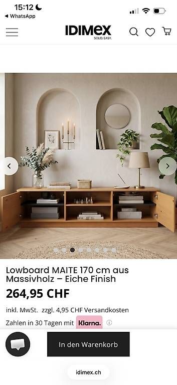 Cassettiere: Sideboard NEU aus Massivholz – Usato da Thalwil venduto da Chiarutscha 1