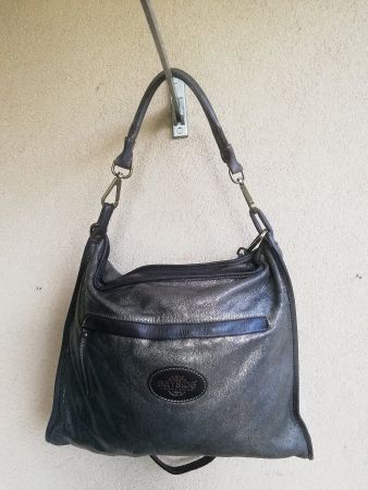 Festliche Damen Tasche. Vera Pelle. Leder. Goldschimmer
