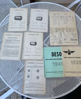 Radio DESO-Unterlagen, original! 30er und 40er-Jahre