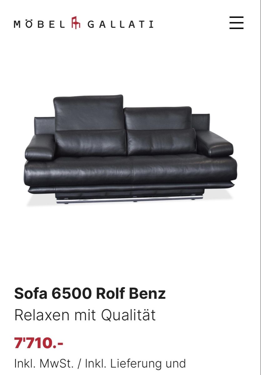 Divani: Designersofa Rolf Benz 6500 – Usato da Zürich venduto da pas_78xk 7