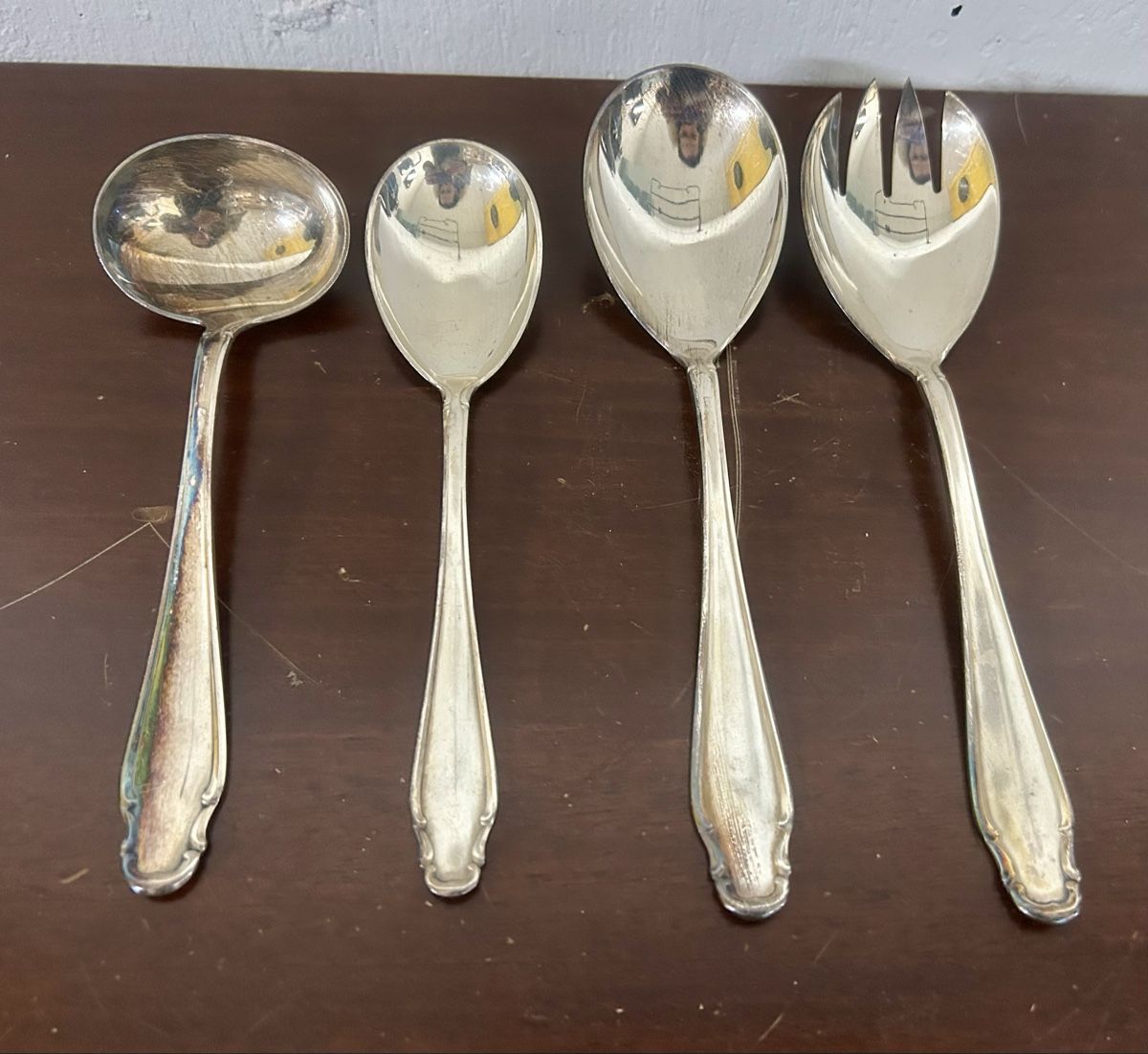 Cucchiai: [VINTAGE]: 4x versilberte Löffel – Usato da Arni AG venduto da CreaFlex 1