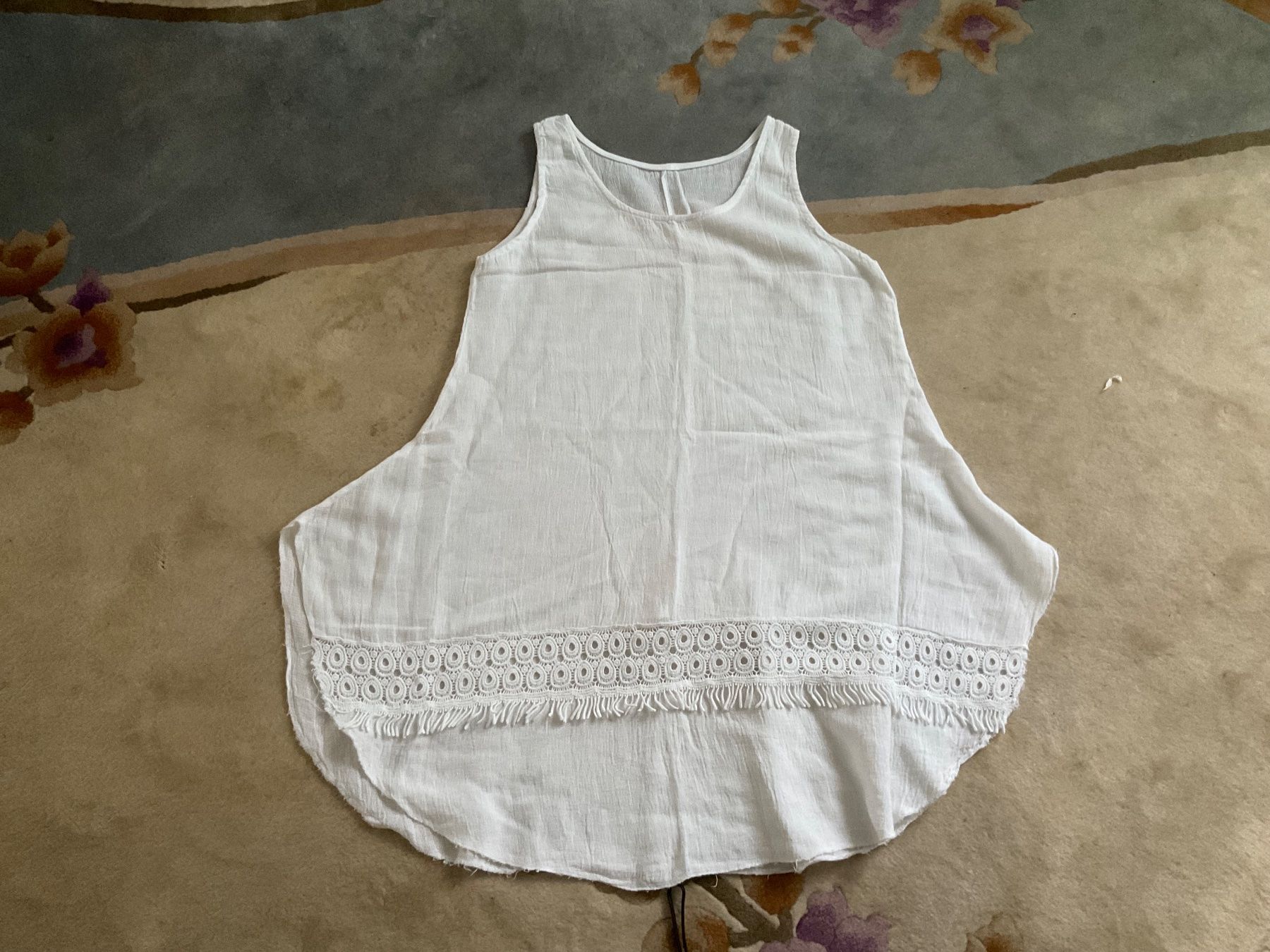 Tuniche: Super agréable tunique blanche lin/coton oversize, onesize – Nuovo (secondo la descrizione) da Genève venduto da Mazelyne 1