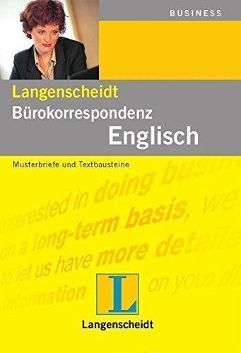 Livres: Langenscheidt Bürokorrespondenz  Englisch  v.  Eck & Drennan – D'occasion à Basel par ideashop