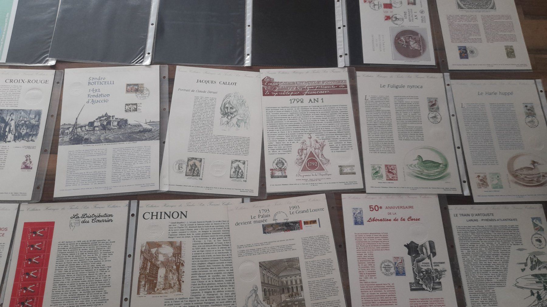 Tutti i francobolli: Frankreich Jahr edition 92/93 – Usato da Balgach venduto da SIMEON27 2